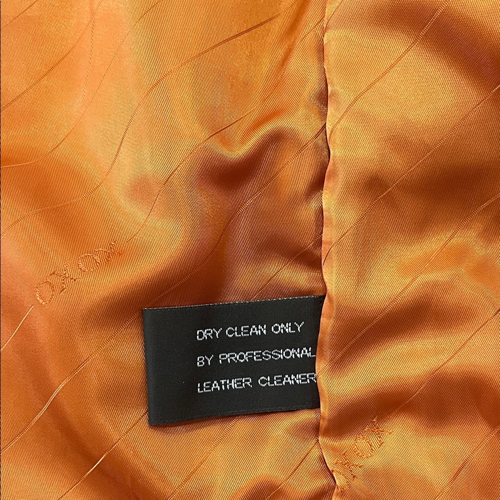 XOXO Women's Rust Faux Leather Jacket with Faux Fur Collar - Picture 7 of 11